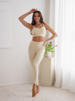 Leggings - S, Pearl Cream