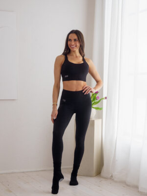 Leggings - L, Noir Essence (Black)